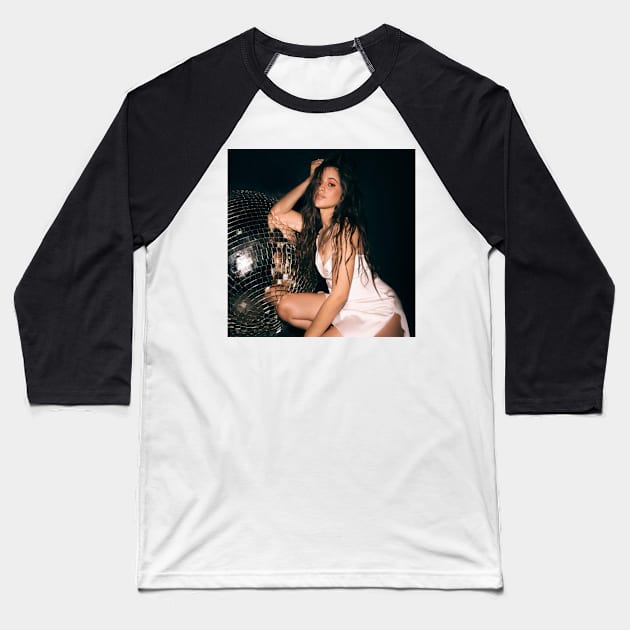 camila with withe Baseball T-Shirt by Pop-clothes